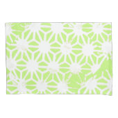 Längengrünes geometrisches Muster Kissenbezug (Vorderseite)