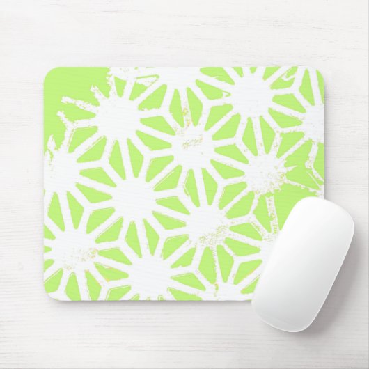 Längengrünes geometrisches Muster Mousepad (Mit Mouse)