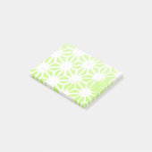 Längengrünes geometrisches Muster Post-it Klebezettel (angewinkelt)