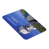 Langeoog Island Water Tower, Ostfriesland, Deutsch Magnet (Rechte Seite)