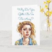 Langer Abstand Bester Freund | Sie brauchen Karte (Gelbe Blume)