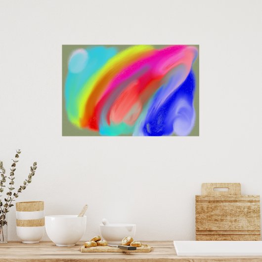 Langer Abstand Poster (Küche)