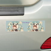 Langer Aufkleber Panda Coffee Art Autoaufkleber (Auf Auto)