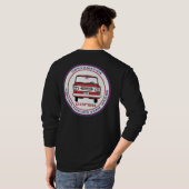 Langer die Hülsen-T - Shirt Corvanatics Männer in (Schwarz voll)