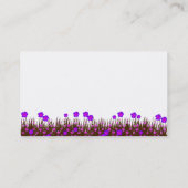 Langer Gartenflecken Visitenkarte (Rückseite)