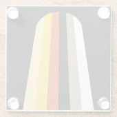 Langer Haar-Stolz Glasuntersetzer (Rückseite)