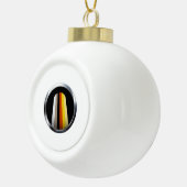 Langer Haar-Stolz Keramik Kugel-Ornament (Rechts)