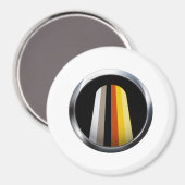 Langer Haar-Stolz Magnet (Vorderseite/Rückseite)