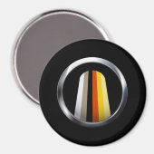 Langer Haar-Stolz Magnet (Vorderseite/Rückseite)