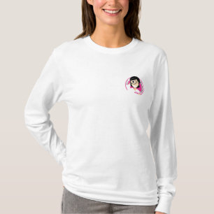 Langer Hülsen-Damen-T - Shirt mit weiblichem