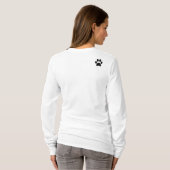 langer Hülsen-Hundeshirt der Damen T-Shirt (Schwarz voll)