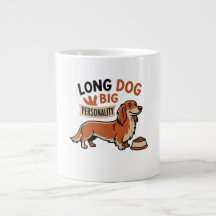 Langer Hund Cartoon mit großer Persönlichkeit