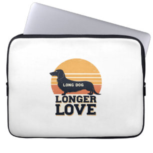 Langer Hund Längere Liebe Vintage Dachshund Sonnen Laptopschutzhülle