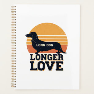 Langer Hund Längere Liebe Vintage-Dachshund-Sonnen Planer