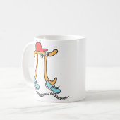 Langer laufender © PU - lustiger PU-Typ - Kaffeetasse (Vorderseite Links)