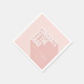 LANGER SCHATTEN-GLÜCKWUNSCH ZUM ABSOLVENTEN SERVIETTE (Ecke)