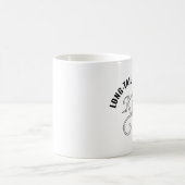 Langer Schwanz-Schlüsselworttext Kaffeetasse (Mittel)