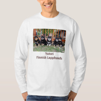 Langer sleeved T - Shirt mit 5 Schwarzem/tan