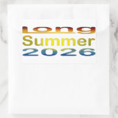 Langer Sommer 2026 Rechteckiger Aufkleber (Tasche)