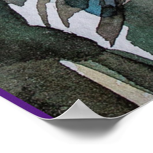 langer Weg Poster (Ecke)