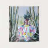 langer Weg Wandteppich (Vorderseite)