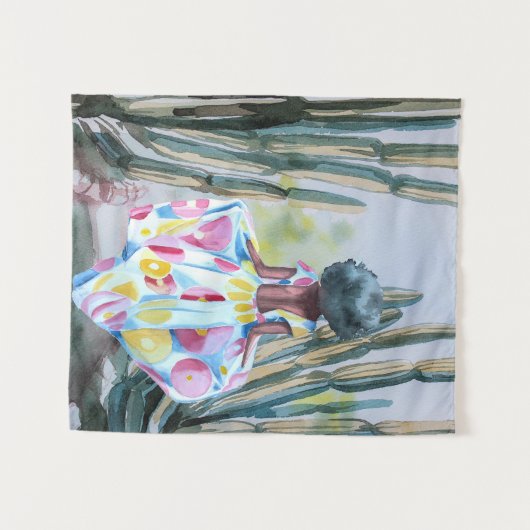 langer Weg Wandteppich (Vorderseite (Horizontal))