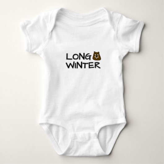 Langer Winter Baby Strampler (Vorderseite)
