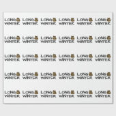 Langer Winter Geschenkpapier (Flach)