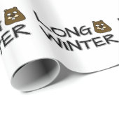 Langer Winter Geschenkpapier (Rolleneckpunkt)