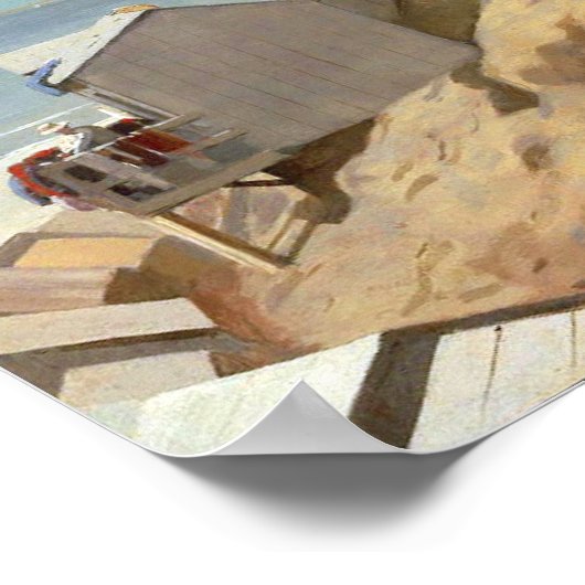 Langer Zweig, Winslow Homer Poster (Ecke)