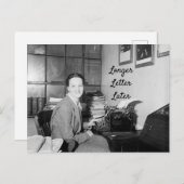 Längere Letter später Postkarte (Vorne/Hinten)