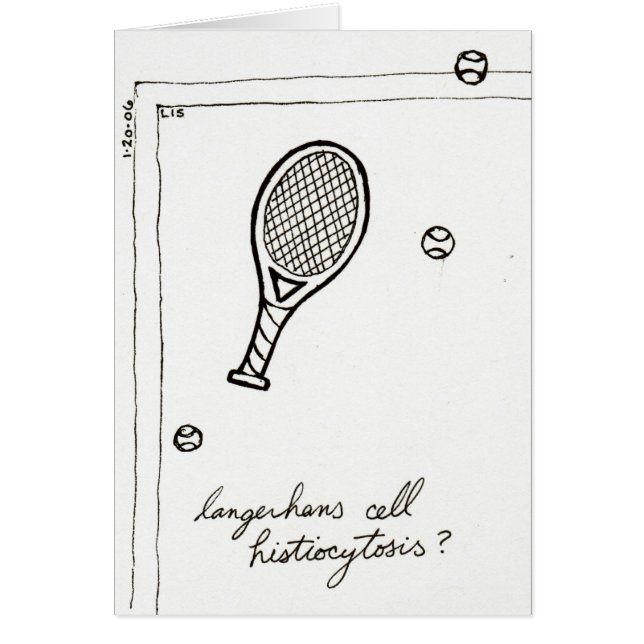 Langerhans ZelleHistiocytosiskarte (Vorne)