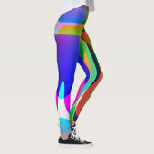 Langes, abstraktes, mehrfarbiges Legging Leggings (Rechts)