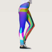 Langes abstraktes multifarbiges Legging Leggings (Rechts)