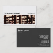 Langes Bild 06 - Stahlrahmen Contruction Visitenkarte (Vorne/Hinten)