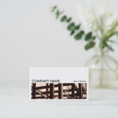 Langes Bild 06 - Stahlrahmen Contruction Visitenkarte (Stehend Vorderseite)