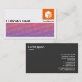 Langes Bild - Logo und Panel - Orange Visitenkarte (Vorne/Hinten)