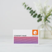 Langes Bild - Logo und Panel - Orange Visitenkarte (Stehend Vorderseite)