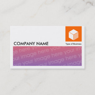 Langes Bild - Logo und Panel - Orange Visitenkarte