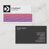 Langes Bild - Logo und Panel v2 - Schwarz Visitenkarte (Vorne/Hinten)