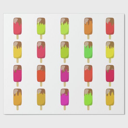 Langes cooles Sommer-Wrap-Papier Geschenkpapier (Flach)