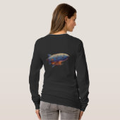 Langes Damen-T-Shirt mit Grunddesign T-Shirt (Schwarz voll)