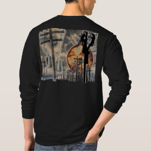 Langes die Hülsen-Shirt des Störungssuchers T-Shirt