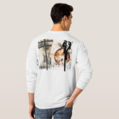 Langes die Hülsen-Shirt des Störungssuchers T-Shirt (Schwarz voll)