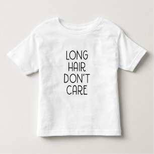 Langes Haar interessieren sich nicht Kleinkind-T - Kleinkind T-shirt