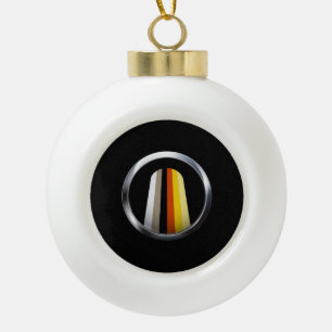 Langes Haar Stolz Keramik Kugel-Ornament