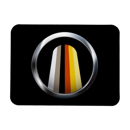 Langes Haar Stolz Magnet (Horizontal)