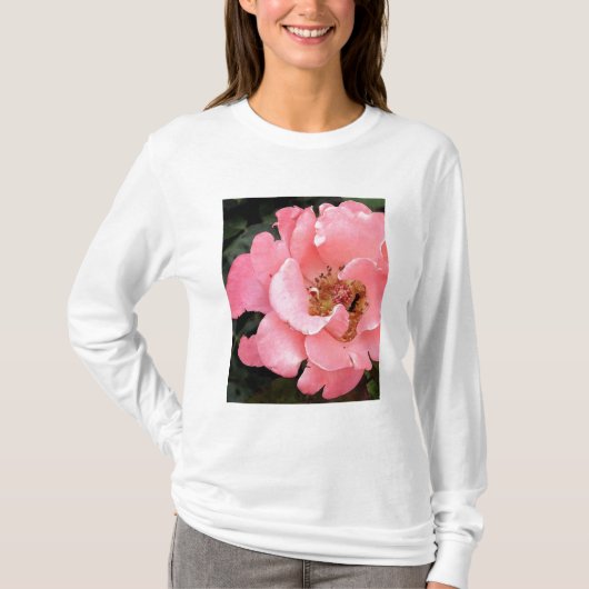 Langes Hülse T-Shirt - Rose (Vorderseite)