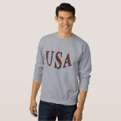 Langes Hülsen-Shirt USA Sweatshirt (Vorne ganz)