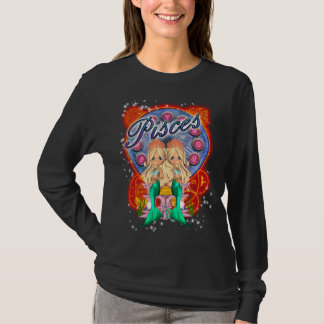 Langes Hülsen-T-Shirt Fische, mit niedlichen T-Shirt